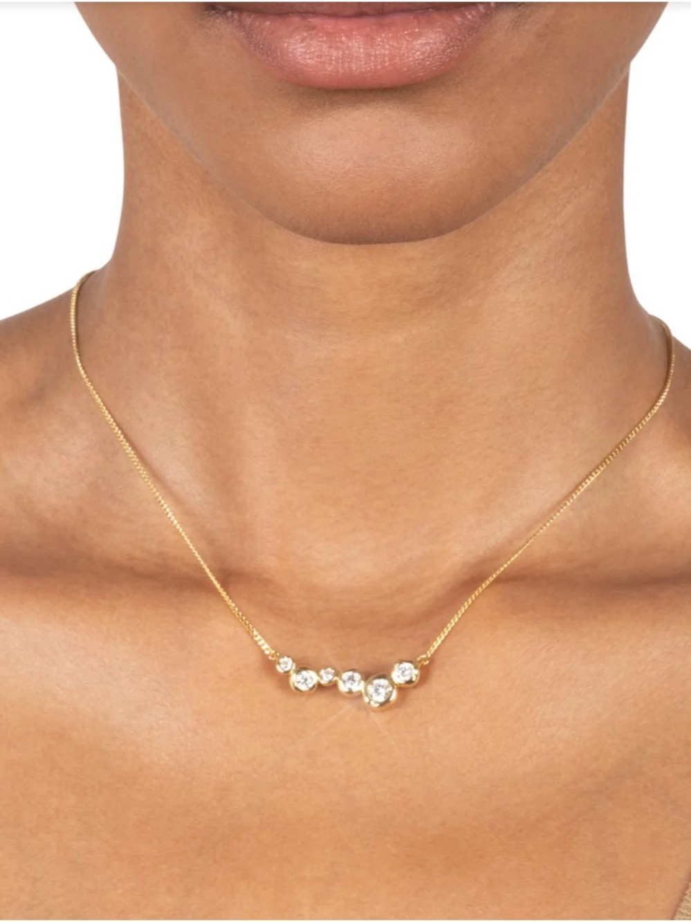 Asterales Gold Constellation Necklace Clear CZ NEW Alexis Bittar JL25